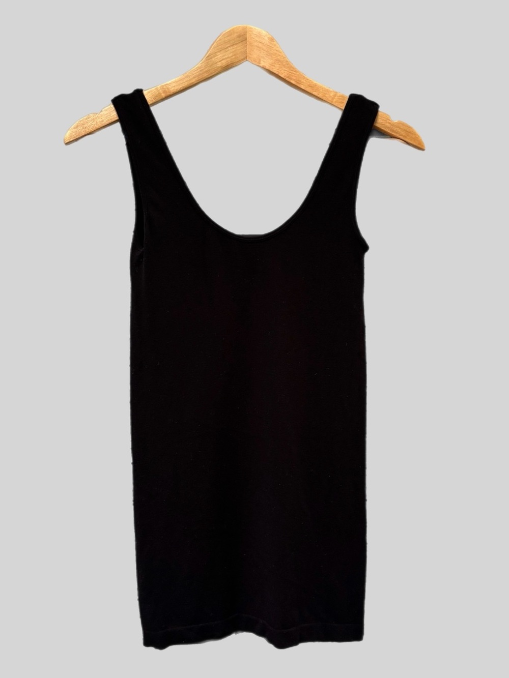 C’est Moi Bamboo Black Stretch Tank Top